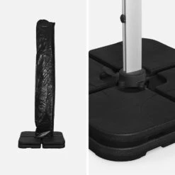 Parasol Déporté Carré 4x4m Couleur : Anthracite -Meubles Boutique hdu4x4dkgy ae21fc853dd508055ef25f68f36c7c5a