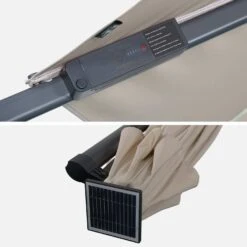 Parasol LED Déporté Rond 3m -Meubles Boutique hufibled300bg 6985517fb9027dbaae1000f52b31c7e3