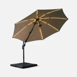 Parasol LED Déporté Rond 3m -Meubles Boutique hufibled300bg a05f9cca258b3016a44c35651703ca10