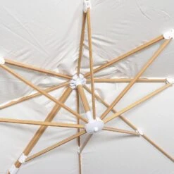 Parasol Déporté Carré 3x3m, Mât Effet Bois Couleur : Ecru -Meubles Boutique hukd3x3wdecru 7d6425440df7a66422535ddd1743dc5e