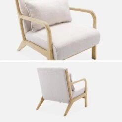 Banquette 2 Places + Fauteuil En Bois Et Tissu Bouclette -Meubles Boutique iacsca1n2boucl 657482f1e36f8673a7a903a5e07c1648