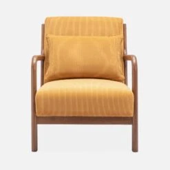 Fauteuil Scandinave Velours Côtelé Et Bois D'hévéa Noyer Clair -Meubles Boutique iacscalwlcrocr 363dfd4934c05e3fccd45e8f7abc09eb