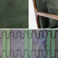 Fauteuil Scandinave Velours Et Bois D'hévéa Teinté Noyer Clair Couleur : Kaki -Meubles Boutique iacscalwlvvkak 7d398f5a3a4a007e83f83b40078d592e