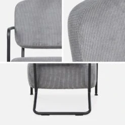 Fauteuil Rétro Velours Côtelé -Meubles Boutique iarmstvvgy 763e9bf1d5955df2dbdc59136d13c0fc