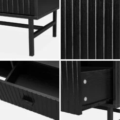 Table Basse Effet Bois Rainuré Noir -Meubles Boutique ibazcoftable 26b12422a217779f74631e1c44ee0a93