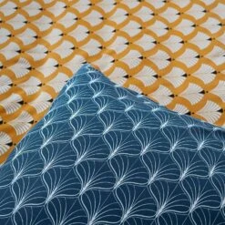 Parure De Lit Réversible 2 Places Imprimé Fleurs De Lotus En Microfibre -Meubles Boutique ibedpmc240loux 60548165acd8788b9350f040c8e13e62