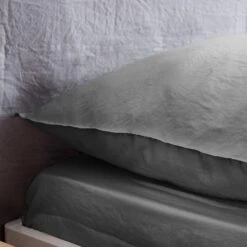 Parure De Lit 2 Places Microfibre Lavée Anthracite 5 Parure De Lit 2 Places Microfibre Lavée Anthracite -Meubles Boutique ibedpmcl240at 6dd703fa730128dd62f1d81021ff29cc