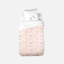 Parure De Lit Réversible 1 Place Imprimé Princesse Et Oiseaux En Polycoton -Meubles Boutique ibedpol140dia 7ef928e94f5919d8146c538695849347