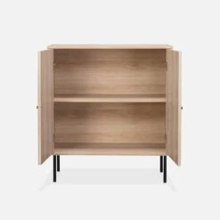 Buffet Effet Bois Rainuré 2 Portes 83,5 Cm 12 Buffet Effet Bois Rainuré 2 Portes 83,5 Cm -Meubles Boutique ibragcabinet 73bf7d04b4e604c3d8886365f5170f06