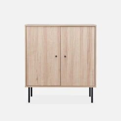 Buffet Effet Bois Rainuré 2 Portes 83,5 Cm 11 Buffet Effet Bois Rainuré 2 Portes 83,5 Cm -Meubles Boutique ibragcabinet f64725c53e50a67fb80d35e5d7cfe47f