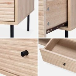 Table Basse Décor Bois Rainuré -Meubles Boutique ibragcoftable 73625a55118ce08c85ad954e6901f783