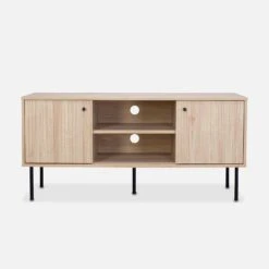 Meuble TV Décor Bois Rainuré 120 Cm 11 Meuble TV Décor Bois Rainuré 120 Cm -Meubles Boutique ibragtvstand 1d5e8af810b3692c5fa5369ad707ed60