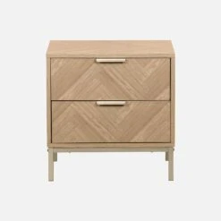 Table De Chevet Effet Bois Décor Chevrons (lot De 2) -Meubles Boutique ibudbesidex2 0c98bcf6899052d9f4a3f1bfd4bc226c