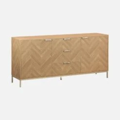 Buffet Effet Bois Chevrons 2 Portes -Meubles Boutique ibudbuffet 1d9e46336ff45462ec53df97c41e61af