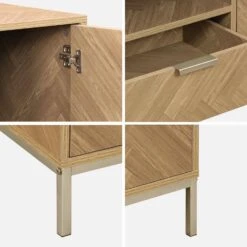 Buffet Effet Bois Chevrons 2 Portes -Meubles Boutique ibudbuffet 8cda7002b859b8c9e187321a32f402cd