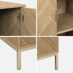 Vaisselier Effet Bois Décor Chevrons 2 Portes -Meubles Boutique ibudcabinet 3a6581b71a95b791f21ca56b8ed9c6b5