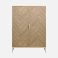 Vaisselier Effet Bois Décor Chevrons 2 Portes -Meubles Boutique ibudcabinet 4cee87eea46aa7bdf42dc11093bfd0e0