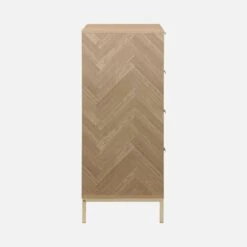 Commode De Rangement Décor Chevrons 4 Tiroirs -Meubles Boutique ibudchest4d 362fb69604370283861ae81aea5c0cb1