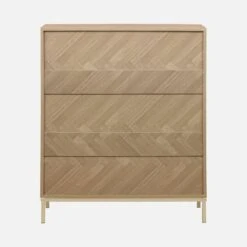 Commode De Rangement Décor Chevrons 4 Tiroirs -Meubles Boutique ibudchest4d 6059e0bba41681c8bf0a6f6feb114713