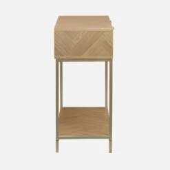 Console Effet Bois Décor Chevrons 2 Tiroirs -Meubles Boutique ibudconsole 2fa10ea9b78a78f55efcfc36de3a0c29