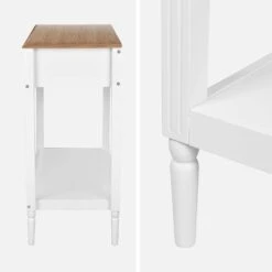 Console Avec 2 Tiroirs, Placage Bois De Frêne 12 Console Avec 2 Tiroirs, Placage Bois De Frêne -Meubles Boutique icelconsole a20108e4e48321441c9e6e45c77d0472