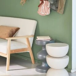 Table D'appoint, Bout De Canapé, Table De Chevet En Métal, Ø32 X H 46.5cm Couleur : Crème 8 Table D'appoint, Bout De Canapé, Table De Chevet En Métal, Ø32 X H 46.5cm Couleur : Crème -Meubles Boutique icoustbl32ivo 69ffd2d77a62acb2136ad8833ec63464