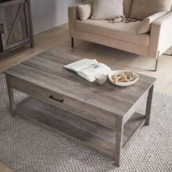 Table Basse Effet Bois, 1 Tiroir -Meubles Boutique ictbl110gy f9fb455fcc40ae4ac9b26a4005c1c53c