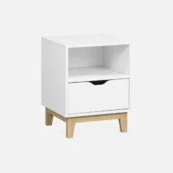 Table De Chevet Effet Bois Pieds Bois 1 Tiroir -Meubles Boutique ifkbedside bd8c70cff36ba02812b45dc8e9e076ae
