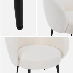 Fauteuil Cosy Design En Bouclette Et Métal -Meubles Boutique ihimarmchrbcl d6e173b0751990a5c427ce8a37a71759