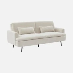 Canapé Convertible 2-3 Places Tissu Bouclette -Meubles Boutique ijsofbed3bcl 474131ef44b95623b060a5e9a483a177