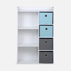 Meuble Rangement Enfant 4 Paniers Couleur : Bleu 9 Meuble Rangement Enfant 4 Paniers Couleur : Bleu -Meubles Boutique ikscam7bl d2fb91d2f0f6c6638664fbf41686b335