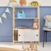 Etagère 3 Niveaux Enfant 2 Portes Coulissantes