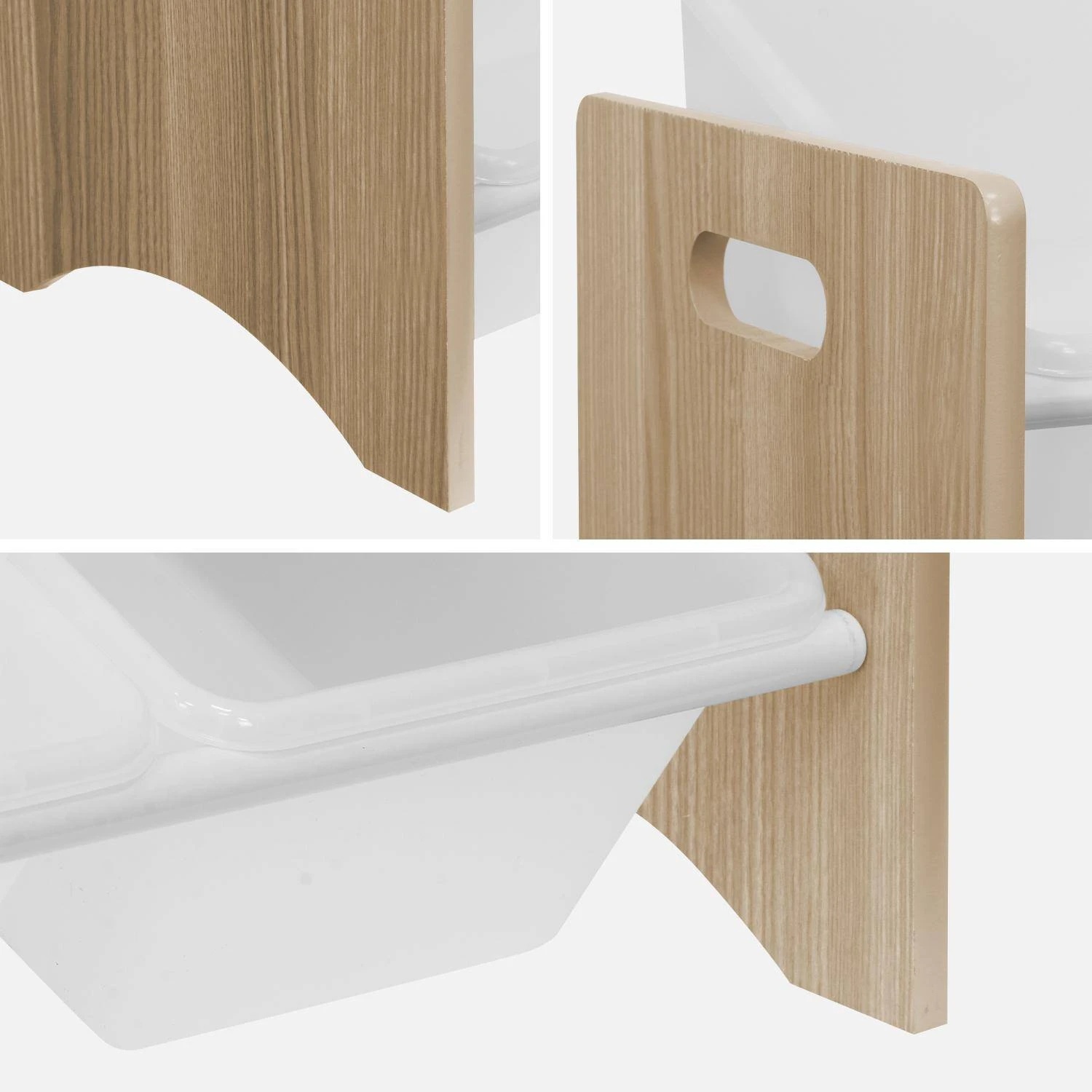 Meuble De Rangement Jouet Avec 12 Casiers Couleur : Naturel 5 Meuble De Rangement Jouet Avec 12 Casiers Couleur : Naturel – Image 5