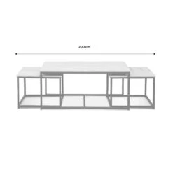 Table Gigogne Encastrable Métal Et Effet Bois (lot De 3) Couleur : Bois -Meubles Boutique ilfctgigbn 7558e3f5736d83dd8a3ba7c781b6af4e