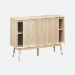 Buffet De Rangement Décor Bois 115 Cm Couleur : Bois -Meubles Boutique ilinbuffet 7574eb7193b31edd432eb7ebc810bfad