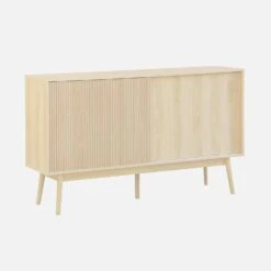 Buffet Scandinave Effet Bois 2 Portes 150 Cm Couleur : Bois Clair -Meubles Boutique ilinbuffetl 35fc2ca0b677b91cdc41a3f64761b940