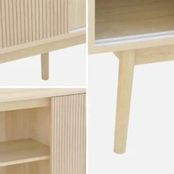 Buffet Scandinave Effet Bois 2 Portes 150 Cm Couleur : Bois Clair -Meubles Boutique ilinbuffetl c5343b0b416cd9bc7a6226f1e1d49cac