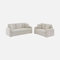 Canapé 2 Places Bouclettes Blanches, Lignes Arrondies -Meubles Boutique imlsofa2boucl fe22f50bd43aeef5206ad0d537478a4f