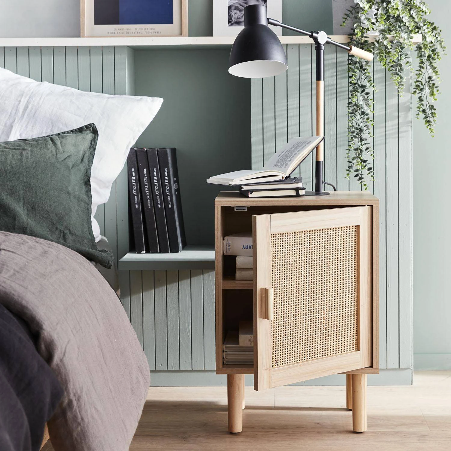 Lot De 2 Tables De Chevet En Cannage 3 Lot De 2 Tables De Chevet En Cannage – Image 3