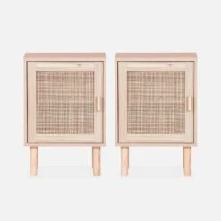 Lot De 2 Tables De Chevet En Cannage 11 Lot De 2 Tables De Chevet En Cannage -Meubles Boutique inatbedsidex2 c79ad170805ad1d79b7a264bde881a90