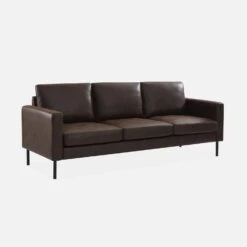 Canapé 3 Places Simili Cuir Microfibres Pieds Métal -Meubles Boutique inysofa3pumfbn ad32dc12a7aa5b1dd5b1654ea6126960