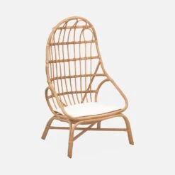 Fauteuil œuf En Rotin Avec Coussin -Meubles Boutique ipadcobchrnat 9c2bddebd5ac73b214d9e2c364263cbf