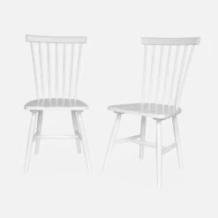 Chaise Bois D'hévéa (lot De 2) Couleur : Blanc 8 Chaise Bois D'hévéa (lot De 2) Couleur : Blanc -Meubles Boutique iromchrx2wh ec268dd196ce3c85aaae50977c1a759d