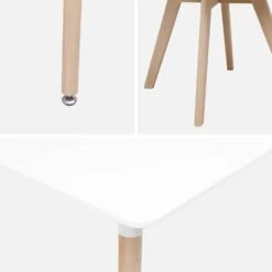 Table à Manger Scandinave Pieds Bois 4 Chaises -Meubles Boutique iscadinsetwh c3a01843d7fbac38d526de83f83d9c19