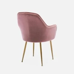 Fauteuil Velours Et Pieds Métal (lot De 2) Couleur : Vieux Rose -Meubles Boutique isharmvvopkx2 2fc20d5b319c041086b63e4cdaba23cb