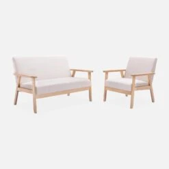 Fauteuil Scandinave Bois Et Tissu Couleur : Crème -Meubles Boutique iskacls1bg 4d26cdad6bce01281500344fcb4e8b55