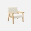 Fauteuil Scandinave Enfant Bois D'hévéa Couleur : Blanc