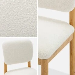 Chaises Bois D'hévéa Et Revêtement Bouclette (lot De 2) 7 Chaises Bois D'hévéa Et Revêtement Bouclette (lot De 2) -Meubles Boutique iswachrx2bcl 4309a582bf33b67dc9c9d1a6e7f0925d