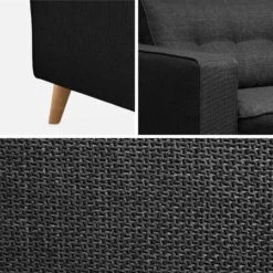 Canapé Lit Convertible 3 Places Avec Matelas 12cm - Fabriqué En France Couleur : Anthracite 19 Canapé Lit Convertible 3 Places Avec Matelas 12cm - Fabriqué En France Couleur : Anthracite -Meubles Boutique itlsbedsofaat 26588e989fdfc04790836a3723a8d95c