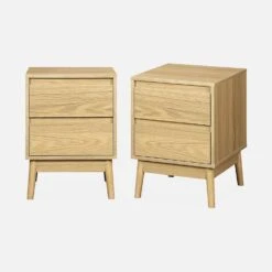 Table De Chevet Effet Bois Deux Tiroirs (lot De 2) -Meubles Boutique iwdbesidex2 2d647d2d0397b794b6efc667150250be